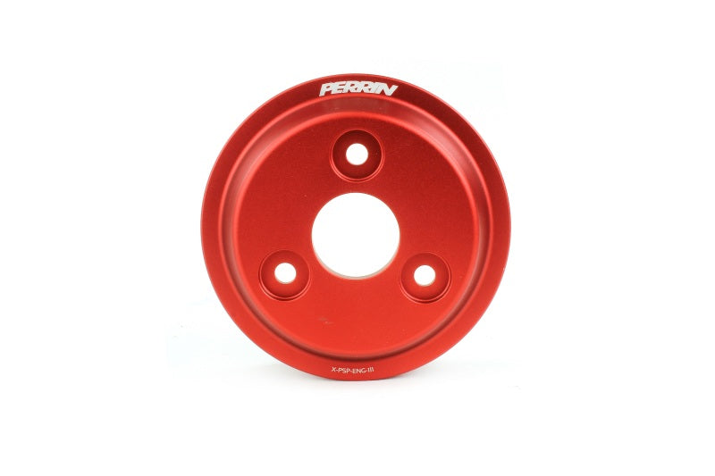 PERRIN 22-25 Subaru WRX / 21-25 Crosstrek / 20-25 LGT/OBXT/FXT Lightweight Water Pump Pulley - Red