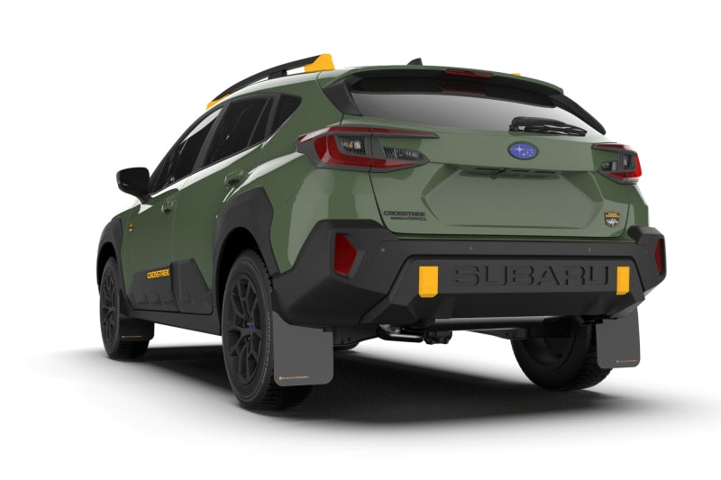 Rally Armor 24-26 Subaru Crosstrek (Wilderness Only) Black UR Mud Flap W/Red Logo - No Drilling Req