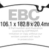 EBC 2018+ BMW M5 4.4TT (F90) Yellowstuff Front Brake Pads