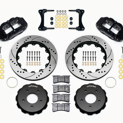 Wilwood Narrow Superlite 4R Front Hat Kit 14.00in Drill 2007-Up Jeep Wrangler