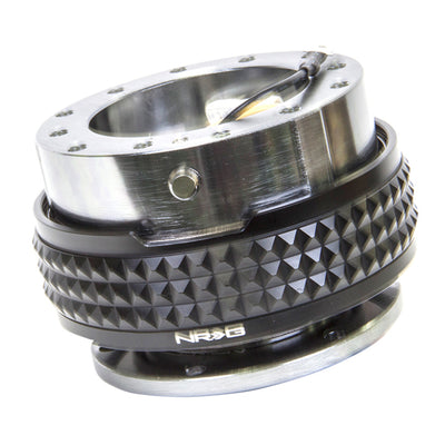 NRG Quick Release Kit - Pyramid Edition - Gunmetal Body / Black Pyramid Ring