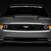 Raxiom 10-12 Ford Mustang w/ Headlights CCFL Halo Projector Headlights- Black Housing (Clear Lens)