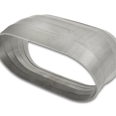 Vibrant 45 Degree Vertical Plane Oval 304SS Pie Cuts Nominal Tube 3.50in