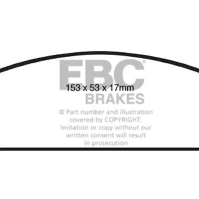 EBC 08-10 Pontiac G8 3.6 Ultimax2 Front Brake Pads