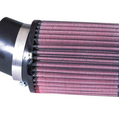 K&N Filter Universal Rubber Round Straight Filter 20 Deg Angled 2-7/16in Flange 3-3/4in OD 5in H