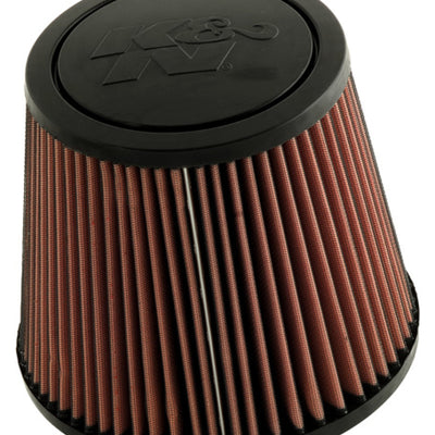 K&N Universal Rubber Filter-Round Tprd 4.875in Flange ID x 9in Base OD x 6.625in Top OD x 7.938in H