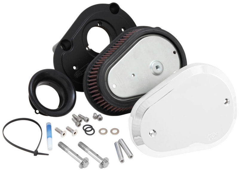 K&N Intake System for Harley-Davidson - Color (Red) - Style (Triangle) - Size (6-8)