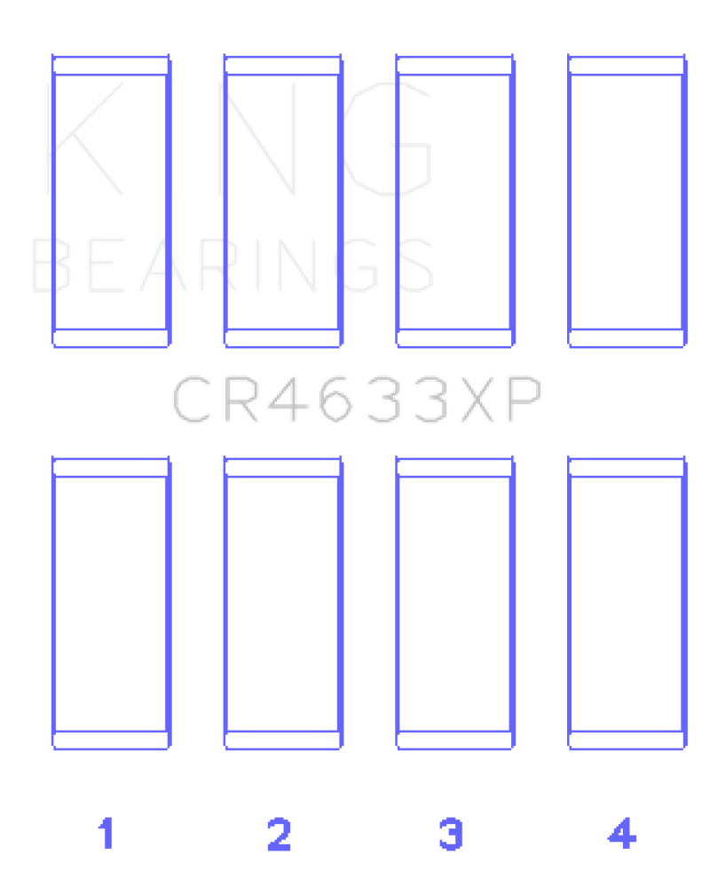 King Engine Bearings Peugeot EP6DT / BMW N14B16C (Size +.001mm Oversize) Rod Bearing Set