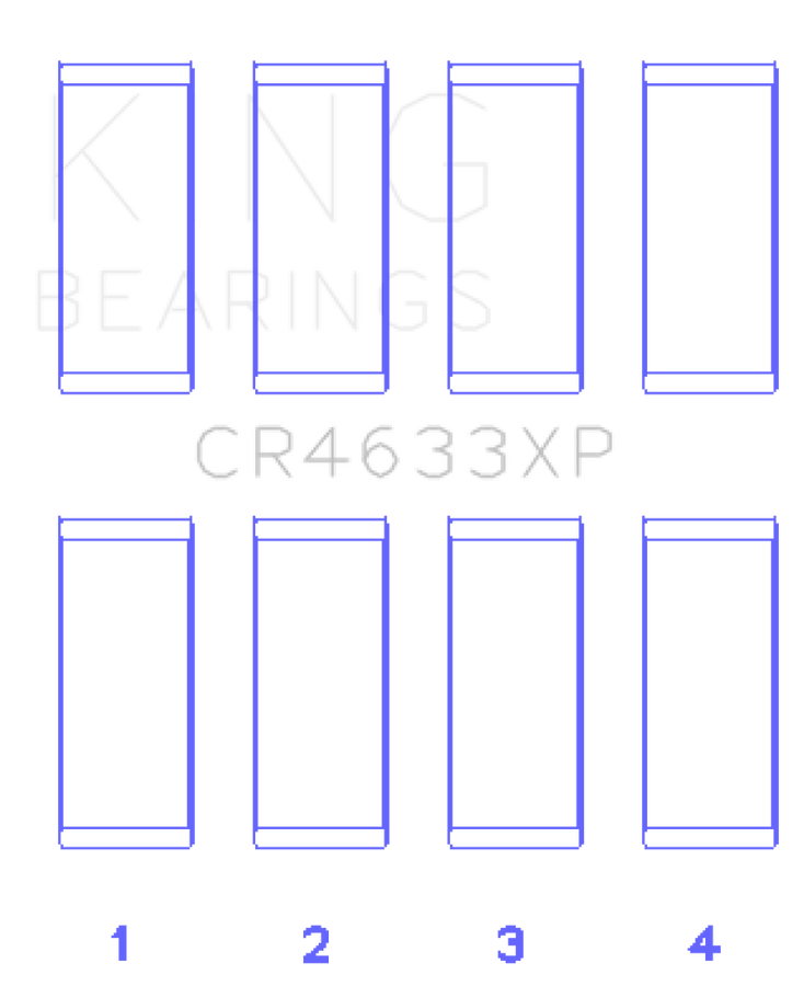 King Engine Bearings Peugeot EP6DT / BMW N14B16C (Size +.001mm Oversize) Rod Bearing Set