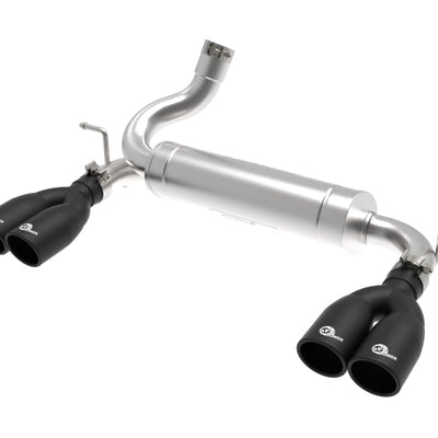 aFe Vulcan Series 2.5in 304 SS Axle-Back Exhaust Black 07-18 Jeep Wrangler (JK) V6-3.6/3.8L
