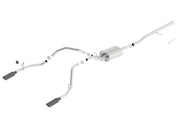 Borla 14 Silv/Sierra C/B Exhaust ATAK 1500 5.3L V8 AT/MT 2&4WD Ext Cab (78.7) WB - Black Chrome