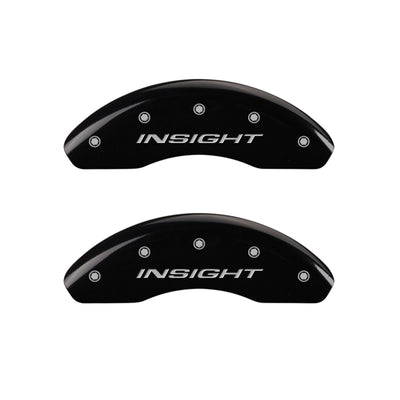 MGP 4 Caliper Covers Engraved Front & Rear MGP Black finish silver ch