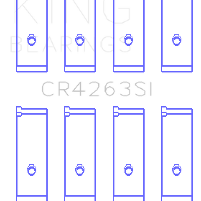 King Engine Bearings Toyota 1ZZ-FE (Size .50) Rod Bearing Set
