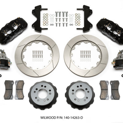 Wilwood AERO4 / MC4 Rear Kit 14.00 Currie Pro-Tour Unit Bearing Floater
