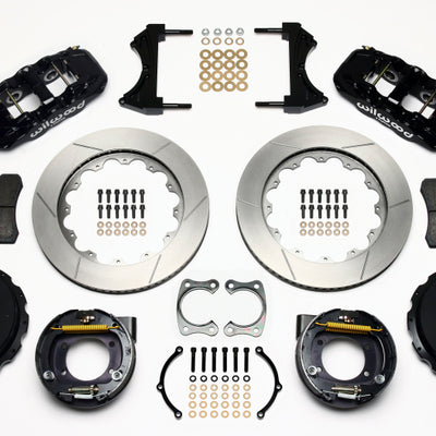 Wilwood AERO4 Rear P-Brake Kit 14.00in Big Ford New Style 2.36in Offset