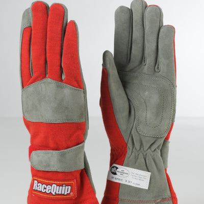 RaceQuip Red 1-Layer SFI-1 Glove - Large