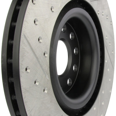 StopTech 09 VW Passat CC / 06-09 Passat Slotted & Drilled Left Front Rotor