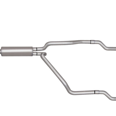 Gibson 96-98 Chevrolet K2500 Cheyenne 5.7L 2.5in Cat-Back Dual Split Exhaust - Stainless
