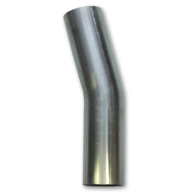 Vibrant 3.5in OD T304 SS 15 Deg Mandrel Bend 5in Leg Length (5.5in Centerline Radius)