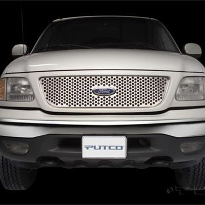 Putco 97-98 Ford F-150 (Honeycomb Grille) Punch Stainless Steel Grilles