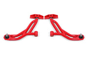 BMR 10-14 Ford Mustang Non-Adj. Lower A-Arms Delrin/Rod End w/ 19mm Tall Ball Joint - Red