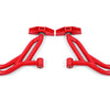 BMR 10-14 Ford Mustang Non-Adj. Lower A-Arms Delrin/Rod End w/ 19mm Tall Ball Joint - Red