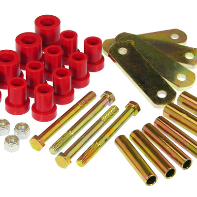 Prothane 60-74 Chrysler B & E Body HD Spring & Shackles Bushings - Red