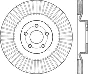 StopTech Sport Slotted 16-18 Ford Focus RS Front Right CRYO Rotor