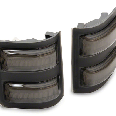 Raxiom 11-16 Ford F-250/F-350 Super Duty Axial LED Switchback Side Mirror Marker Lamps- Smoked