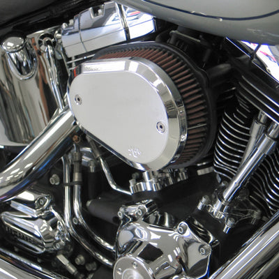 K&N Intake System for Harley-Davidson - Color (Red) - Style (Triangle) - Size (6-8)