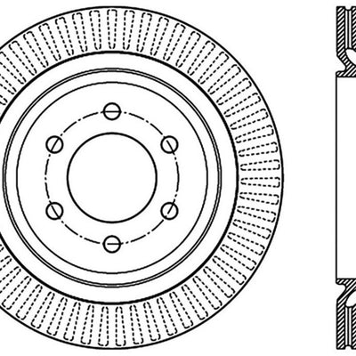 StopTech 12-19 Ford F-150 (w/Manual Parking Brake) Slotted Sport Brake Rotor