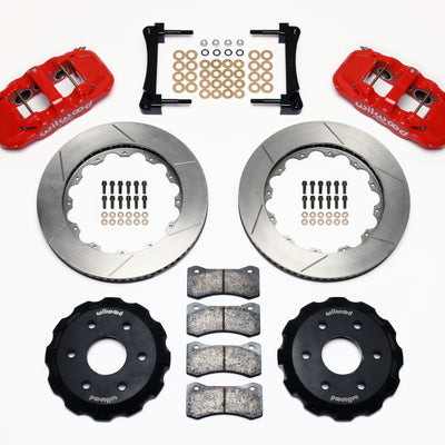 Wilwood AERO6 Front Truck Kit 14.25in Red 1999-2014 GM Truck/SUV 1500