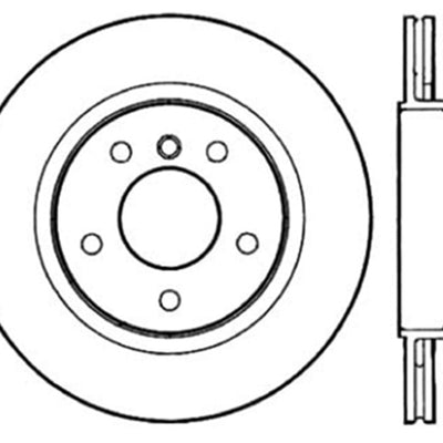 StopTech Power Slot 00 BMW 323 / 01-07 325 / 99-00 328 Series Rear Right Drilled & Slotted Rotor