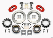 Wilwood Narrow Superlite 4R Rear P-Brk Kit 14.00in Red Strange Eng Floater 3.49in Offset