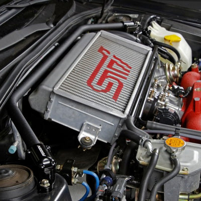 Perrin 02-07 Subaru Impreza (WRX/STi/RS/2.5i) / 04-08 Forester Front Strut Brace - Neon Yellow