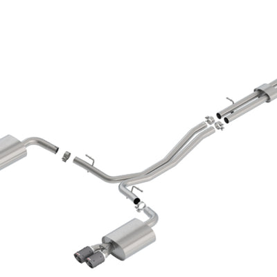 Borla 18-19 Ford Explorer Sport 3.5L 2.5in 2.25in Diameter S-Type Exhaust Carbon Fiber 3.5in Tip