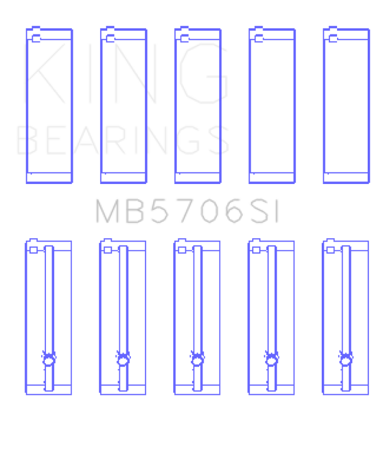 King Engine Bearings Hyundai i30 G4FC Main Bearing Set