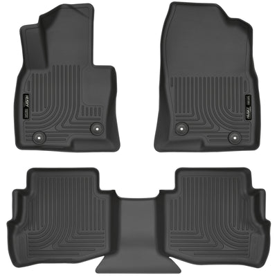 Husky Liners 2017 Mazda CX-9 WeatherBeater Floor Liner (Front and Second Rows) - Black