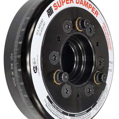 ATI Damper - 6.325in - Steel - Chevy LS - Smooth - C-Bore Front - 3 Ring