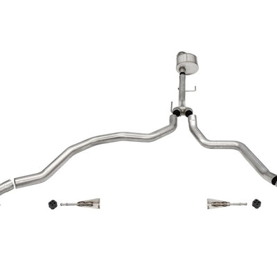 Corsa 2021-2025 Ford F-150 Regular Cab/6.5in Bed 5.0L V8 Xtreme Cat-Back Dual Rear Exit-Black PVD