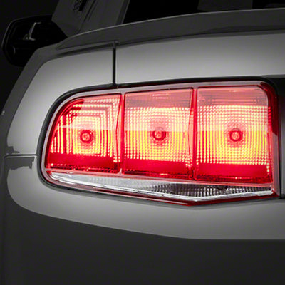 Raxiom 10-12 Ford Mustang Aero Tail Lights- Blk Housing (Smoked Lens)