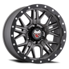 Mamba M25 17x9 6x139.7 ET12 Matte Grey w/ Black Lip Edge