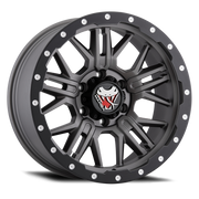 Mamba M25 20x9 5x127 ET12 Matte Grey w/ Black Lip Edge