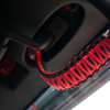 Fishbone Offroad 07-18 Wrangler JK A Pillar Sound Bar Red Paracord Grab Handles