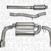 Corsa 2008-2015 Mitsubishi Lancer Evolution X Sedan 2.0L Polished Sport Dual Rear Cat-Back Exhaust