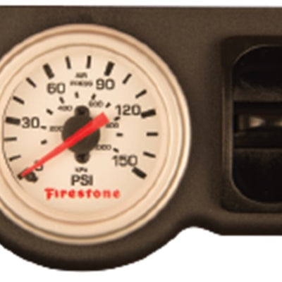 Firestone Electric Single Pressure Gauge - White Plastic (WR17602572)