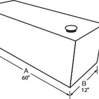 Tradesman Aluminum Vertical Liquid Storage Tank (50 Gallon Capacity) - Brite