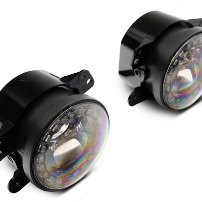 Raxiom 07-18 Jeep Wrangler JK 18-23 Jeep Wrangler JL Axial Series Nighthawk LED Fog Lights