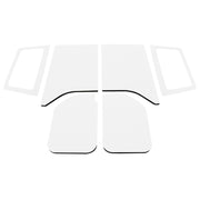 DEI 11-18 Jeep Wrangler JK 2-Door Boom Mat Complete Headliner Kit - 6 Piece - White