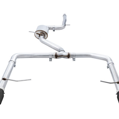 AWE Tuning 18-21 Volkswagen Jetta GLI Mk7 Track Exhaust - Diamond Black Tips (Fits High-Flow DP)